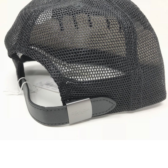 Coach F28487 Men’s Neoprene Flat Blue Hat Cap - Picture 4 of 5